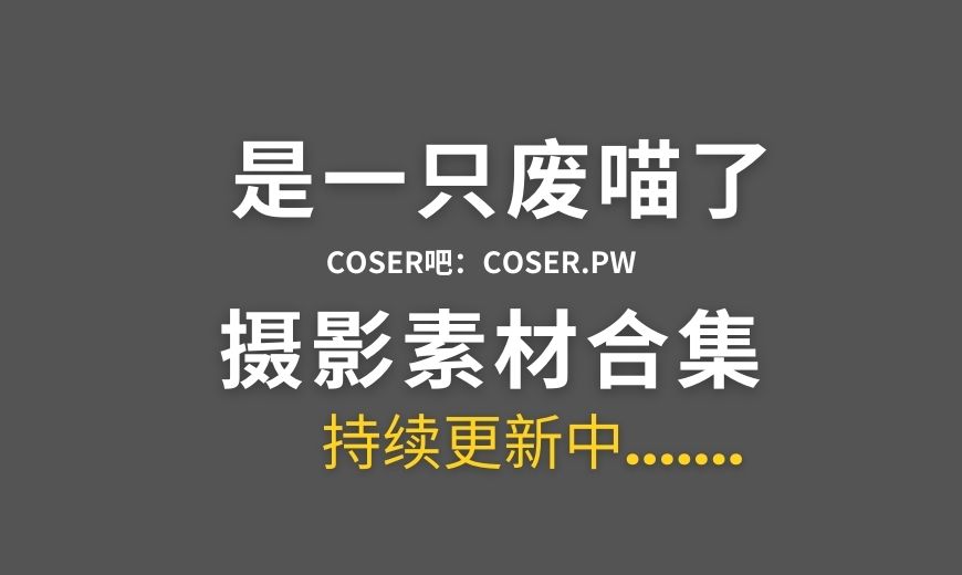 动漫博主 是一只废喵了 23套全套cos作品合集[1500P/6.83GB]